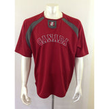 NSA Canada Slo-Pitch Men's Large Red Gray Short Sleeve Crew Neck Jersey