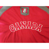 NSA Canada Slo-Pitch Men's Large Red Gray Short Sleeve Crew Neck Jersey