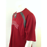 NSA Canada Slo-Pitch Men's Large Red Gray Short Sleeve Crew Neck Jersey