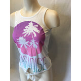 Aeropostale Women's Graphic Sleeveless Top Tank Tie At Bottom Size XS