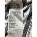 Hollister Women's XS GRay White Cotton Henley T Shirt Long Sleeve