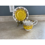 Royal Albert Yellow Regal Series Bone China Tea Cup And Saucer Set