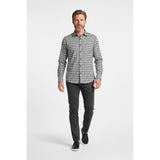 Michael Kors Gray Black Plaid Men's 16 Cotton Long Sleeve Button Up Dress Shirt