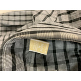 Michael Kors Gray Black Plaid Men's 16 Cotton Long Sleeve Button Up Dress Shirt
