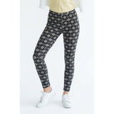La Senza Women's Medium Sleep Lounge Pants Cotton/elastane black white pattern
