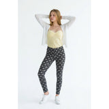 La Senza Women's Medium Sleep Lounge Pants Cotton/elastane black white pattern