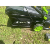 STEELITE 40V 17 Inch Electric Lawn Mower, Brushless Mower with 6-Height Adjustment for Medium and Small Yard Care, 2-in-1 Bagging & Mulching