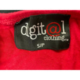 Digital Clothing Cami Tank Top size Small Red Spaghetti Straps Rayon Blend