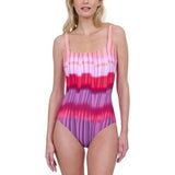 Gottex Womens 18 Golden Hour Square Neck One Piece Swimsuit NWT