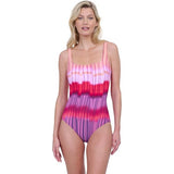 Gottex Womens 18 Golden Hour Square Neck One Piece Swimsuit NWT