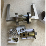 MEGA HANDLES Privacy I Lever Door Lock Handle Set for Hallway, Closet and Bathroom I Keyless Door Lock I Heavy Duty Design