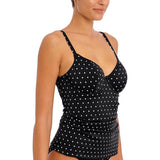 Freya Womens Jewel Cove Underwire Tankini Top 34I Black NWT