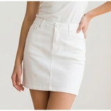 Route 66 Women's Beige Corduroy Snap Button Front A Line Skirt Size 6