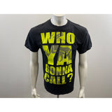 Ghostbusters Who You Going To Call T Shirt Men's Size Medium Black Cotton Tee