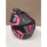 Youth Large 4 Wheeler Helmet, UTV Helmet DOT/FMVSS-218 Certification Pink/Black NEW