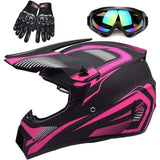 Youth Large 4 Wheeler Helmet, UTV Helmet DOT/FMVSS-218 Certification Pink/Black NEW