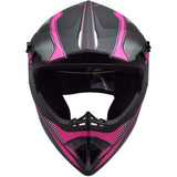 Youth Large 4 Wheeler Helmet, UTV Helmet DOT/FMVSS-218 Certification Pink/Black NEW