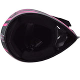 Youth Large 4 Wheeler Helmet, UTV Helmet DOT/FMVSS-218 Certification Pink/Black NEW