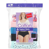 Hanes Womens Brief Panties 6 Pack Cotton Underwear Small Assorted Colors