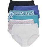 Hanes Womens Brief Panties 6 Pack Cotton Underwear Small Assorted Colors