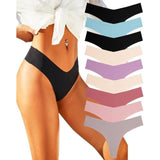ALL OF ME Seamless Thongs for Women No Show Panties Large 9 Pack NWT