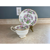Royal Albert May Blossoms Bone China Tea Cup And Saucer Set Pink Yellow Flowers
