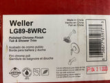 Pfister Weller Line R89-1WR Tub & Shower Faucet Trim Plate #960-320