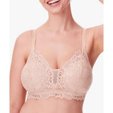 Bali Designs DF6591 Womens Standard Bali Lace Desire Wirefree Bra Sand