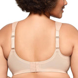 Glamorise womens Magiclift Seamless T-shirt Bra Wirefree #1080 Cafe