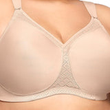 Glamorise womens Magiclift Seamless T-shirt Bra Wirefree #1080 Cafe
