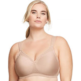 Glamorise womens Magiclift Seamless T-shirt Bra Wirefree #1080 Cafe