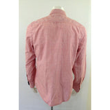 Calvin Klein Jeans Men's Large Red Long Sleeve Button Up Casual Shirt