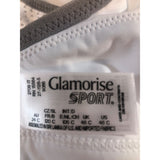 Glamorise Sport Underwire High Impact Bra #9066 Women's White Gray