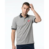 Detroit Red Wings Gray Plaid Short Sleeve Bulletin Men's Polo Shirt Size Medium