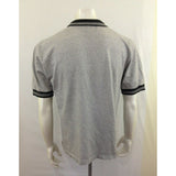 Detroit Red Wings Gray Plaid Short Sleeve Bulletin Men's Polo Shirt Size Medium