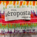 Aeropostale Summer Mini Skirt Women's Small Elastic Waist cotton lining Rayon sh