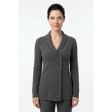 Jason Maxwell Women's Two Button Cardigan Sweater Medium Long Sleeve Cowl Neck