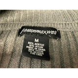 Jason Maxwell Women's Two Button Cardigan Sweater Medium Long Sleeve Cowl Neck