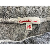 Canadiana Girls Salt Pepper Joggers Size Medium Polyester Pull On Jogging Pants