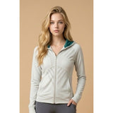 Puma Hoodie Women's Small Gray Long Sleeve Full Zi