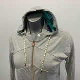 Puma Hoodie Women's Small Gray Long Sleeve Full Zi