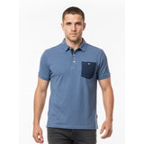 Hollister Men's Small Blue Golf Polo Shirt Linen Cotton Lightweight