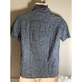 Hollister Men's Small Blue Golf Polo Shirt Linen Cotton Lightweight