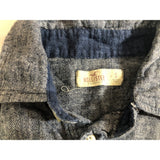 Hollister Men's Small Blue Golf Polo Shirt Linen Cotton Lightweight