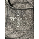Ocean Side Treasure Women's Grey Free Port Tank Top Size Small Cotton
