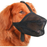 Mayerzon Dog Muzzle, Patented Soft Mesh Muzzle for Large Dogs XL Black NWOT