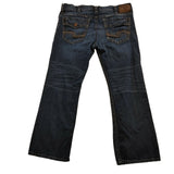 Silver Zack Jeans Men's Size 38/30 EMC Denim Back Flap Pockets Cotton Blend
