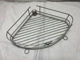 BINO Tension Pole Corner Shower Caddy - Nickel- Replacement shelf w/razor rings