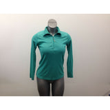Woolrich Green 1/4 Zip Top Women’s Size Small Long Sleeve Mock Neck
