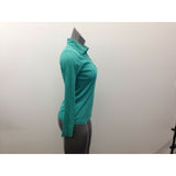 Woolrich Green 1/4 Zip Top Women’s Size Small Long Sleeve Mock Neck
